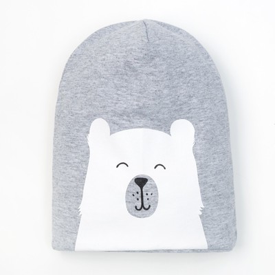 Чепчик (шапочка) Крошка Я "Baby bear" сер, р-р 50 (3-4 года)