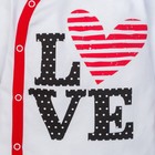 Комбинезон детский Крошка Я "LOVE" рост 62-68см (3-6мес) - Фото 3