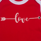 Костюм детский Крошка Я "LOVE" красн, рост 68-74см (6-9мес) - Фото 4