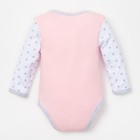 Боди с длинным рукавом Крошка Я «Люблю маму и папу», розовый, размер 24, рост 68-74 см - Фото 5