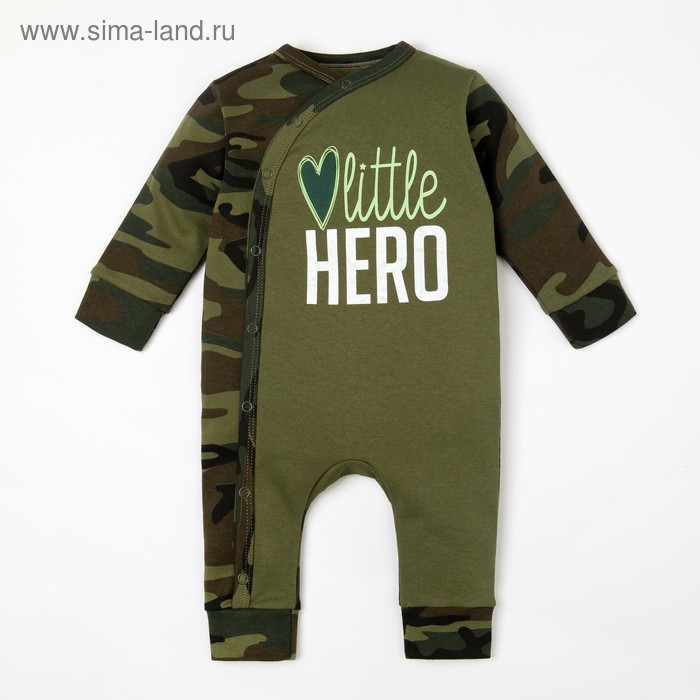Комбинезон детский Крошка Я "Герой" рост 74-80см (9-12мес) - Фото 1
