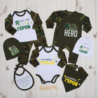 Чепчик (шапочка) Крошка Я "Герой" хаки, р-р 44 (6-9 мес) - Фото 4