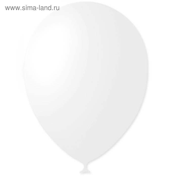 Шар латексный 12", декоратор, набор 100 шт., цвет белый - Фото 1