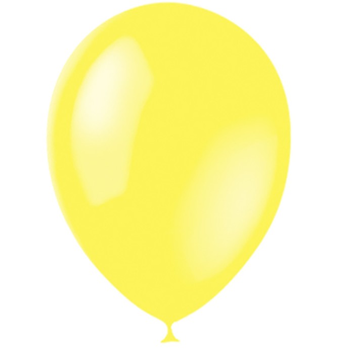 Шар латексный 12", пастель, набор 100 шт., цвет жёлтый - Фото 1