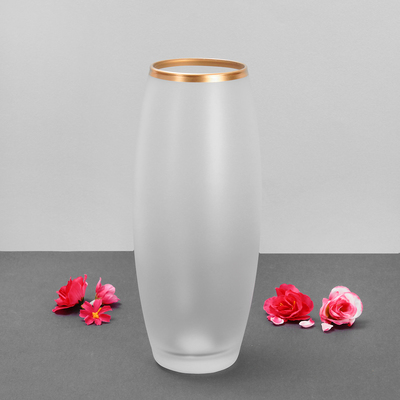 Ваза «Унисон», 8×11×26 см, стекло, прозрачная