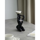 Подсвечник "Дива", чёрно-белый, керамика, 22 см, микс - фото 318018353