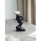 Подсвечник "Дива", чёрно-белый, керамика, 22 см, микс - фото 24406111