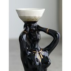 Подсвечник "Дива", чёрно-белый, керамика, 22 см, микс - фото 24406116