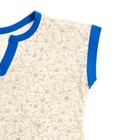 Пижама женская (футболка, бриджи), цвет бежевый, размер 46 - Фото 3