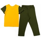Пижама для мальчика, рост 116-122 см, цвет жёлтый - Фото 2