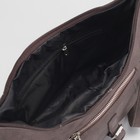 Сумка женская, отдел на молнии, 2 наружных кармана, цвет коричневый - Фото 5