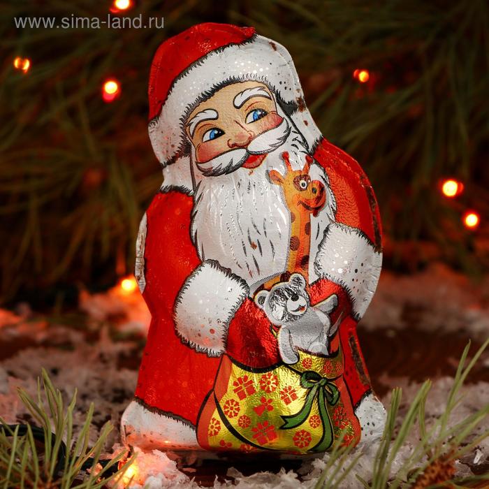 Фигурка из тёмного шоколада «Новогодняя» (Дед Мороз, Снегурочка, Снеговик), микс, 50 г - Фото 1