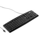 Клавиатура Ritmix RKB-141, проводная, мембранная, 116 клавиш, USB, кабель 1.3м, черная - Фото 1