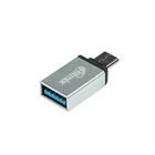 Адаптер RITMIX CR-3092 silver, USB Type-C - OTG, выход USB 3.0 - Фото 2