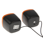 Компьютерные колонки 2.0 RITMIX SP-2030 Black-Orange, 2х2.5Вт, USB, черно-оранжевые - Фото 3