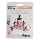 Микрофон Ritmix RCM-101, в комплекте держатель-клипса, разъем 3.5 мм, кабель 1.2 м - Фото 2