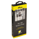 Наушники Ritmix RH-140, вакуумные, 92 дБ, 16 Ом, 3.5 мм, 1.2 м, серые - Фото 4