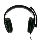 Наушники Ritmix RH-555M Gaming, игровые, полноразмерные, микрофон, 3.5мм, 1.8м, черно/зелен - фото 8349503
