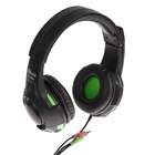 Наушники Ritmix RH-559M Gaming, игровые, полноразмерные,микрофон,3.5мм, 1.8 м, черно-зеленые - Фото 2