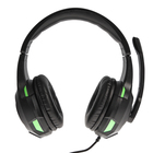 Наушники Ritmix RH-559M Gaming, игровые, полноразмерные,микрофон,3.5мм, 1.8 м, черно-зеленые - Фото 3