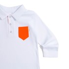 Рубашка-поло для мальчика "Dandy", рост 98 см, цвет белый Рб-099.1др - Фото 3