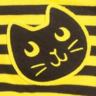 Шапка для девочки "Black_cat", рост 42 см, цвет чёрный/жёлтый ШП-156А - Фото 2