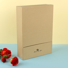 Коробка подарочная с откидной крышкой для цветов, бежевая, 36 х 25 х 9 см - Фото 1