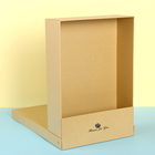 Коробка подарочная с откидной крышкой для цветов, бежевая, 36 х 25 х 9 см - Фото 3