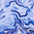 Бумага упаковочная глянцевая «Синий мрамор», 70 х 100 см - Фото 2