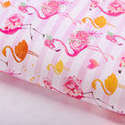 Бумага упаковочная глянцевая «Золотой фламинго», 70 х 100 см - Фото 1