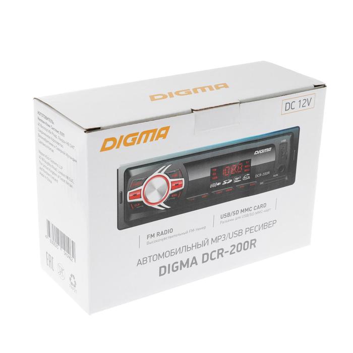 Автомагнитола Digma DCR-200 R - фото 51317430