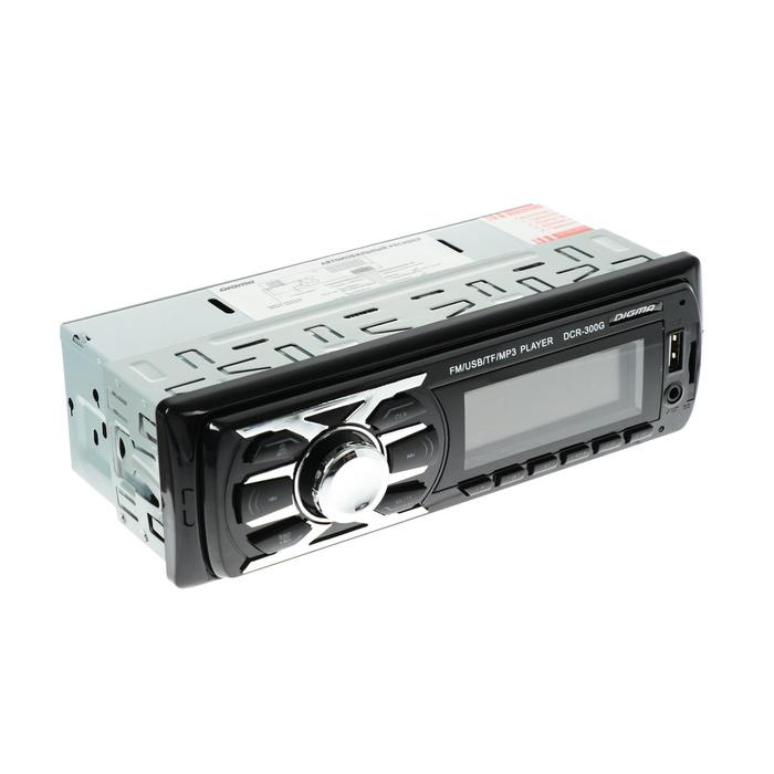 Автомагнитола Digma DCR-300G 1DIN, 4 х 45 Вт, USB, SD/MMC, AUX - фото 51430579