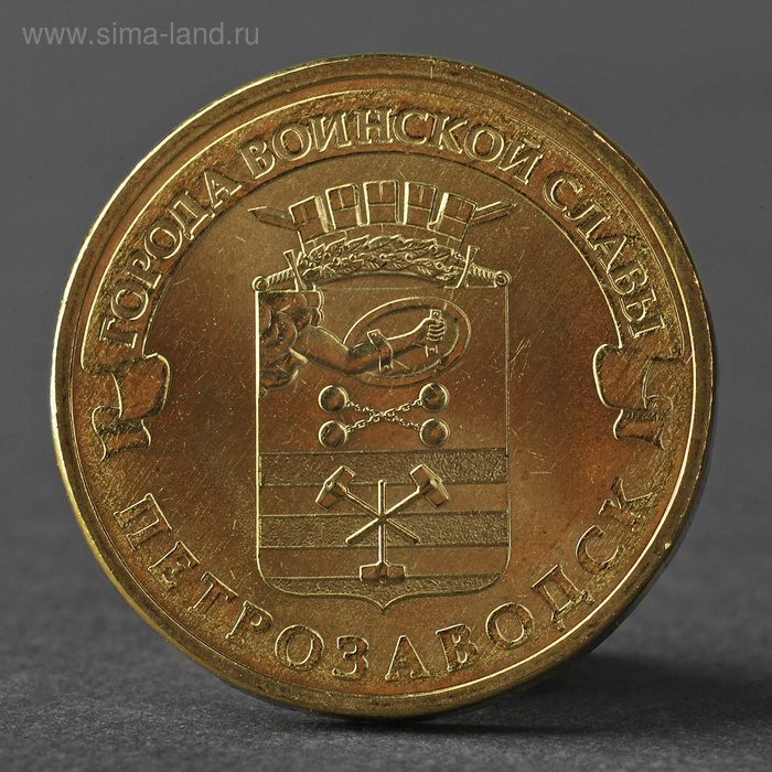 Монета "10 рублей 2016 ГВС Петрозаводск Мешковой UNC" - Фото 1