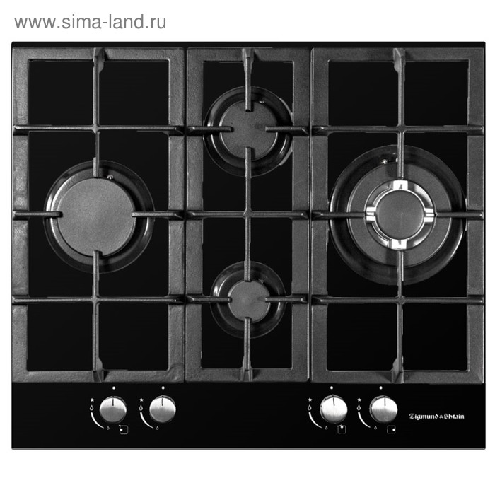 Варочная поверхность Zigmund & Shtain MN 155.61 B, газовая, 4 конфорки, газовая, черный - Фото 1