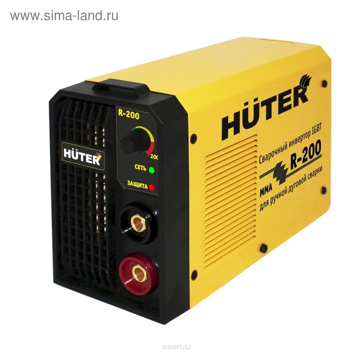 Сварочный аппарат инверторный Huter R-200, ток 10-200 А, 220 В - Фото 1