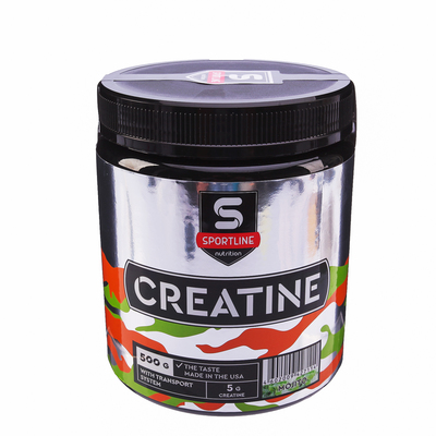 Креатин SportLine Creatine with Transport System, мохито, спортивное питание, 500 г