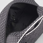 Сумка дорожная, отдел на молнии, наружный карман, длинный ремень, цвет чёрный - Фото 5