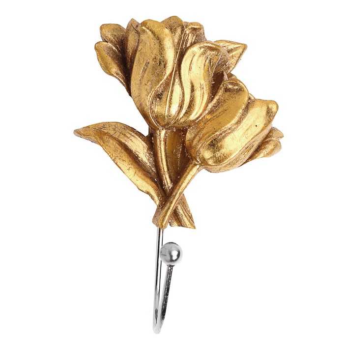 Крючок "Тюльпаны", 2,5 × 8 × 29,5 см - Фото 1