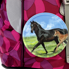 Рюкзак школьный, эргономичная спинка, для девочки, Ergobag, 30 х 20 х 17 см, Mini, фиолетовый/розовый - Фото 8