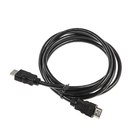 Кабель LuazON HDMI - HDMI, версия 1.4, 1.8 м, чёрный - Фото 2
