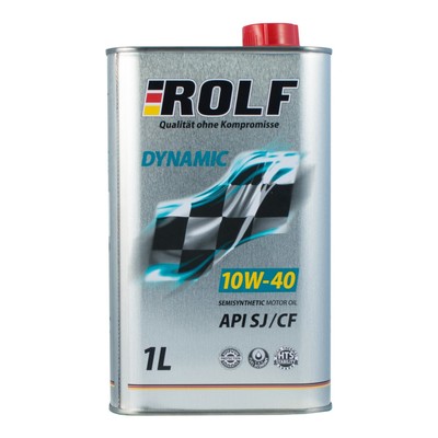 Моторное масло Rolf Dynamic 10W-40 SJ/CF полусинтетика, 1 л