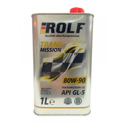 Трансмиссионное масло rolf 80W-90 API GL-5 минеральное, 1 л