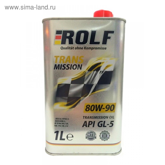Трансмиссионное масло Rolf 80W-90 API GL-5 минеральное, 1 л - Фото 1