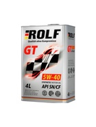 Моторное масло Rolf GT 5W-40 SN/CF синтетическое, 4 л - Фото 3