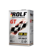Моторное масло Rolf GT 5W-30 SN/CF синтетическое, 4 л - Фото 3