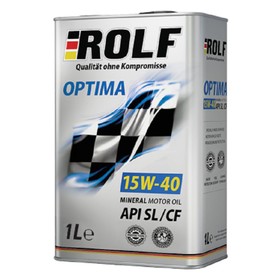 Моторное масло Rolf Optima 15W-40API SL/CF, 1 л