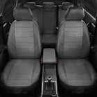 Авточехлы для ВАЗ 2114-2115 с 1997-2012 г., седан, перфорация, экокожа, цвет тёмно-серый - Фото 3