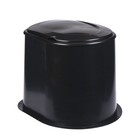 Туалет дачный, h=35 см, без дна, с отверстиями для крепления к полу, чёрный - Фото 2