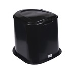 Туалет дачный, h=35 см, без дна, с отверстиями для крепления к полу, чёрный - Фото 4