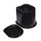 Туалет дачный, h=35 см, без дна, с отверстиями для крепления к полу, чёрный - Фото 6